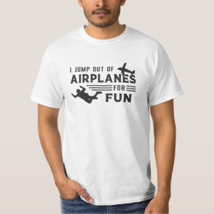 Camiseta Skydive Skydive Jump Plane Ideia Gift