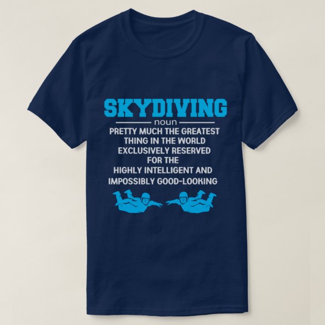 Camiseta Skydive Skydive Parachute Base Jump 7 (Frente do Design)