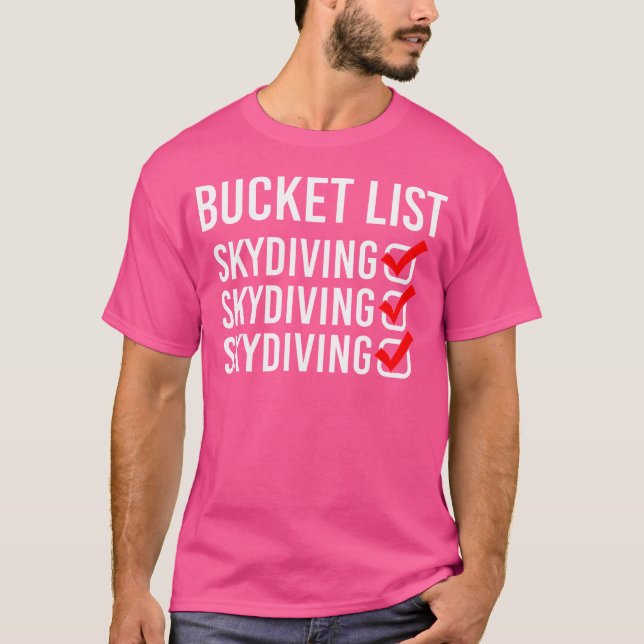 Camiseta Skydiver Balde List Skydiving (Frente)