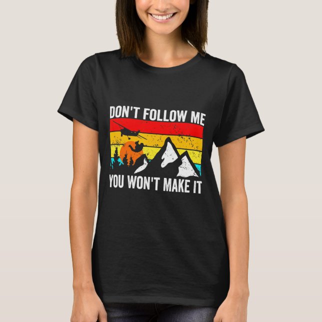 Camiseta Skydiver Dont Follow Me I Do Stud Things Skydivi  (Frente)