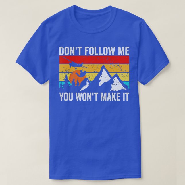 Camiseta Skydiver Dont follow me I do stupid Things Skydivi (Frente do Design)
