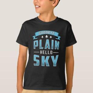 Camiseta Skydiver Goodbye Planilha Olá Sky Vintage Retro