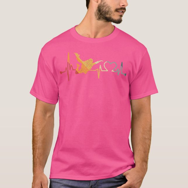 Camiseta Skydiver Heartbeat Skydiving (Frente)