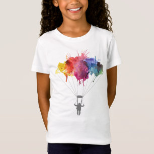 Camiseta Skydiver, pára-quedas. Esporte de Skydiving. Salt