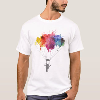 Camiseta Skydiver, pára-quedas. Esporte de Skydiving. Salto