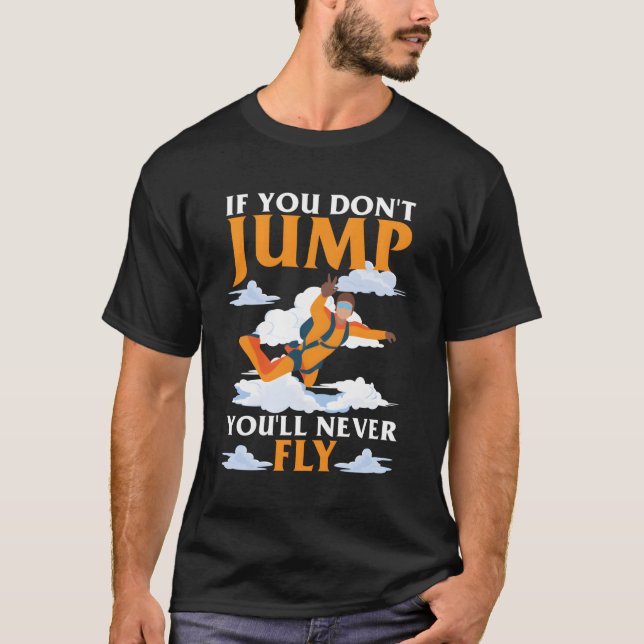 Camiseta Skydiver Parachuting Sky Dive (Frente)