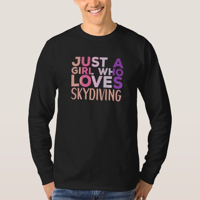Camiseta Skydiving Apparel Parachute Skydiver for Women   (Frente)
