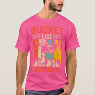 Camiseta Skydiving Base Jumping Parachute Balde List Skydi