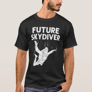 Camiseta Skydiving Engraçado Para Crianças Paraqueando Pula
