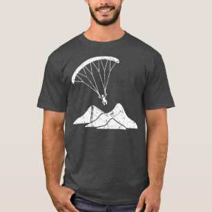 Camiseta Skydiving Engraçado Silhouette Paragliding
