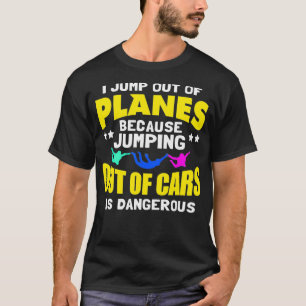 Camiseta Skydiving Eu Salto Dos Aviões