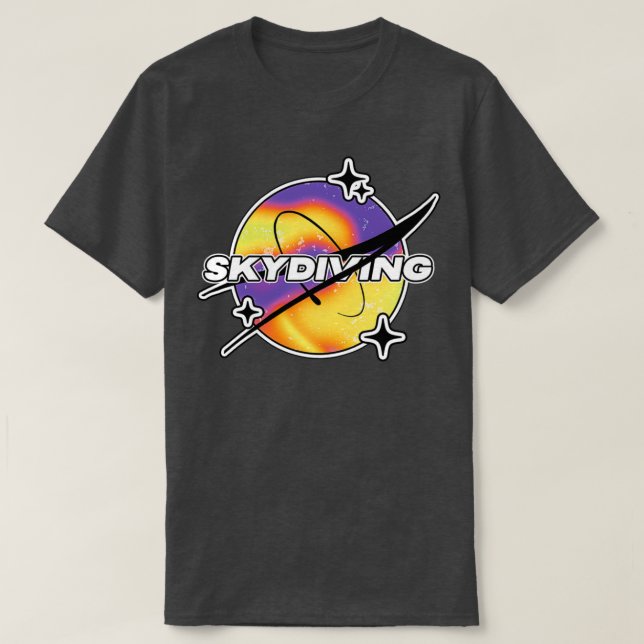 Camiseta Skydiving Melty Space (Frente do Design)