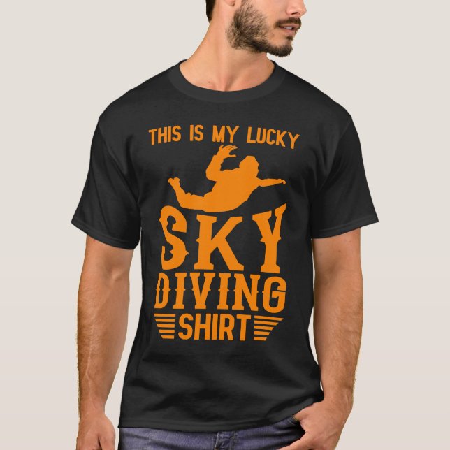 Camiseta Skydiving Para Homens Mulheres Legal (Frente)