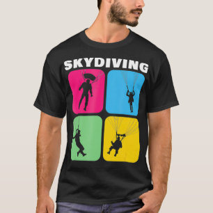 Camiseta Skydiving Parachuting Skydiver Adventure Funny Gif