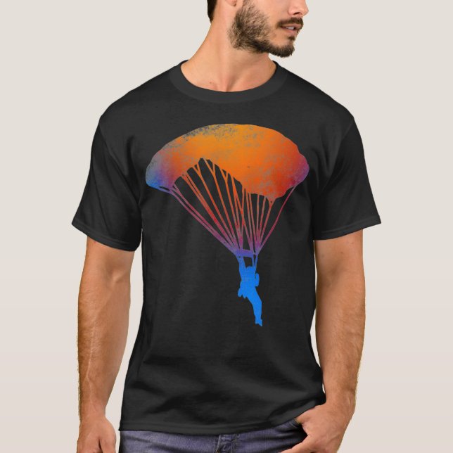Camiseta Skydiving Parachuting Skydiver Cool Graphic Design (Frente)