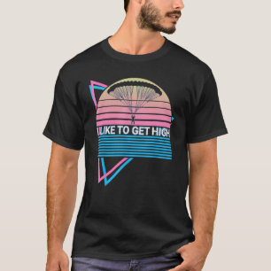 Camiseta Skydiving Parachuting Skydiver Retro Eu Gosto De T