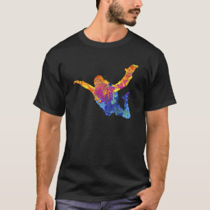 Camiseta Skydiving Parachutust Esportes Extremos