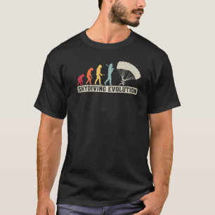 Camiseta Skydiving Retro Vintage Skydiver Evolution