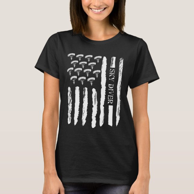 Camiseta Skydiving Skydive Eu Engraçado Presente Ideia Para (Frente)
