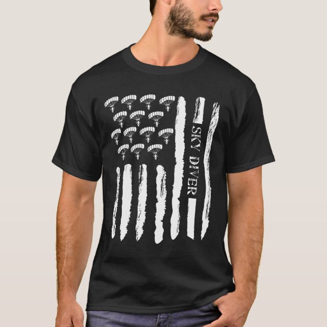 Camiseta Skydiving Skydive Eu Engraçado Presente Ideia Para (Frente)