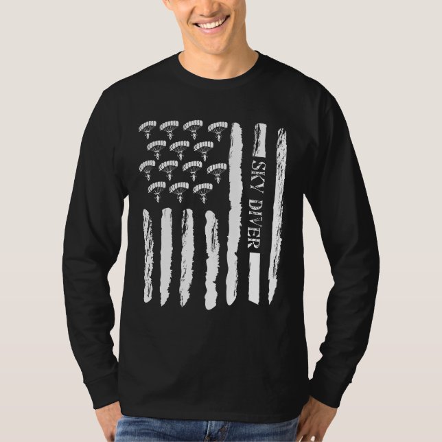 Camiseta Skydiving Skydive Eu Engraçado Presente Ideia Para (Frente)