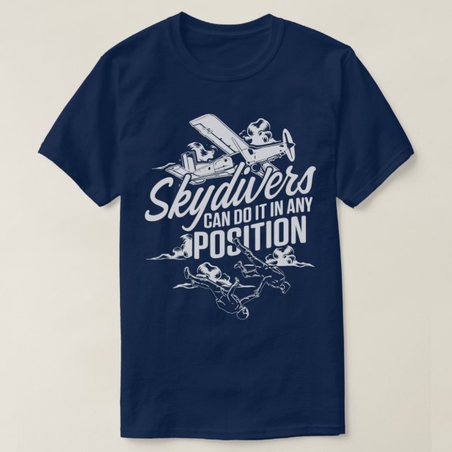 Camiseta Skydiving Skydiver Position Skydive Parachuting Gi (Frente do Design)