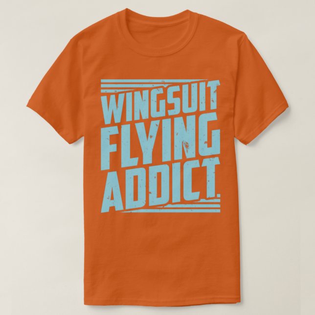 Camiseta Skydiving Wingcase Wing Suit Basejumper (Frente do Design)
