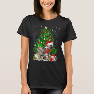 Camiseta Skye Terrier Árvore de Natal Light Pajama Dog Xmas