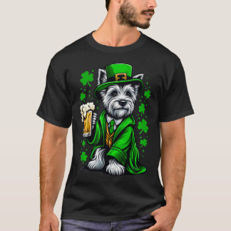 Camiseta Skye Terrier Patricks Day Outdoor Para Cão-Pão