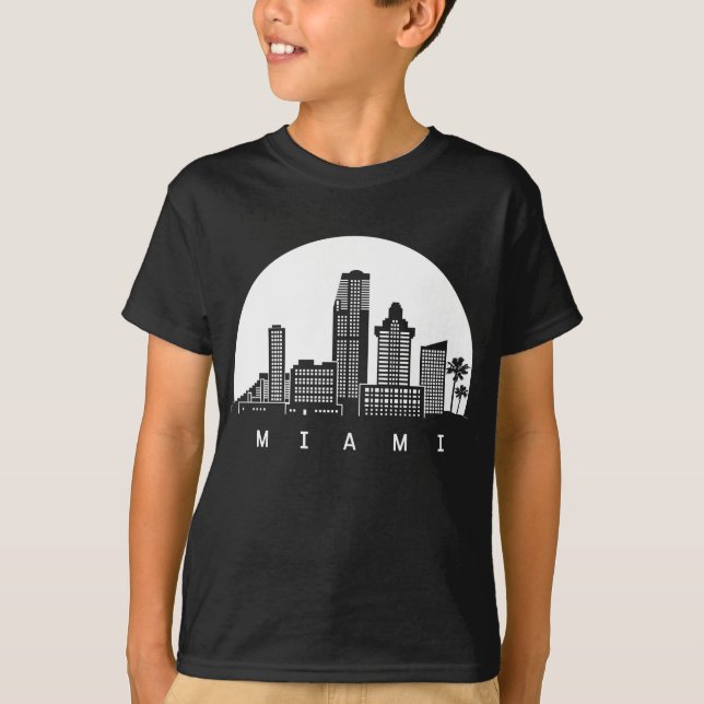 Camiseta Skyline da Flórida de Miami (Frente)