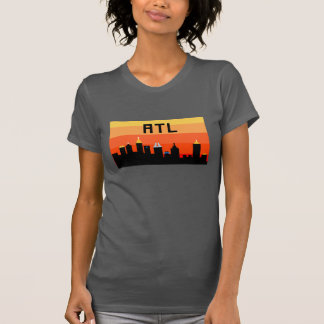 Camiseta Skyline de 8 bits ATL de Atlanta