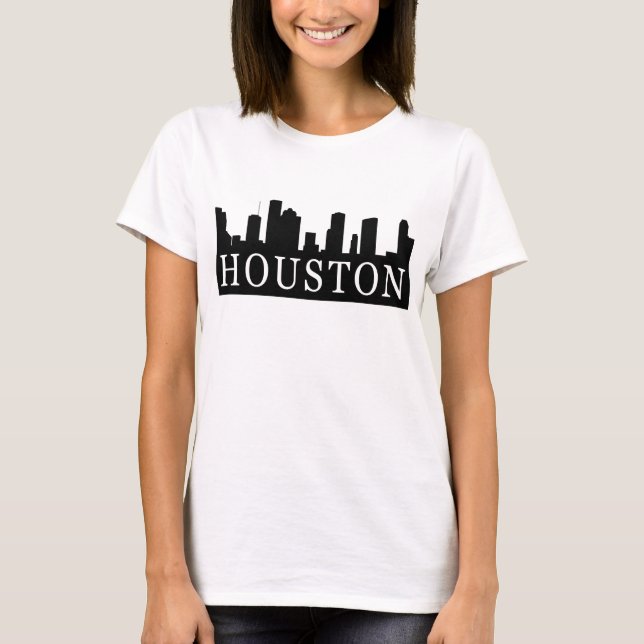 Camiseta Skyline de Houston (Frente)