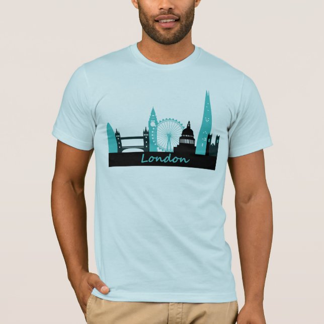Camiseta Skyline de Londres (Frente)