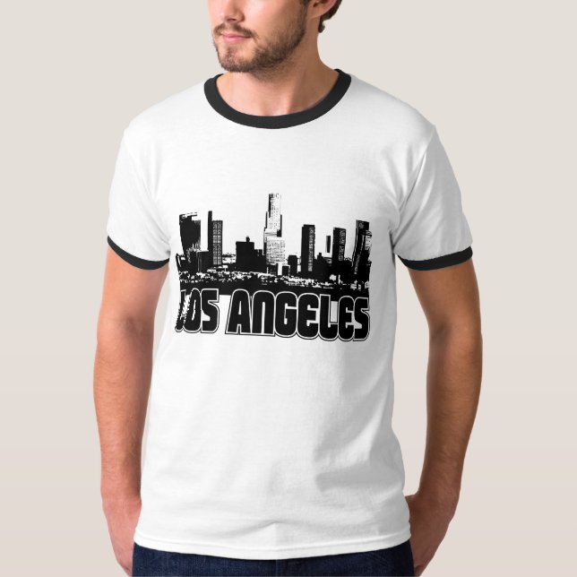 Camiseta Skyline de Los Angeles (Frente)