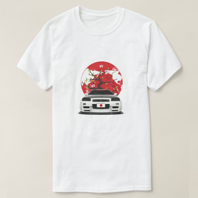 Camiseta Skyline de Nissan (Frente do Design)