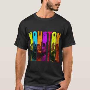 Camiseta Skyline de paisagem urbana de Houston Texas