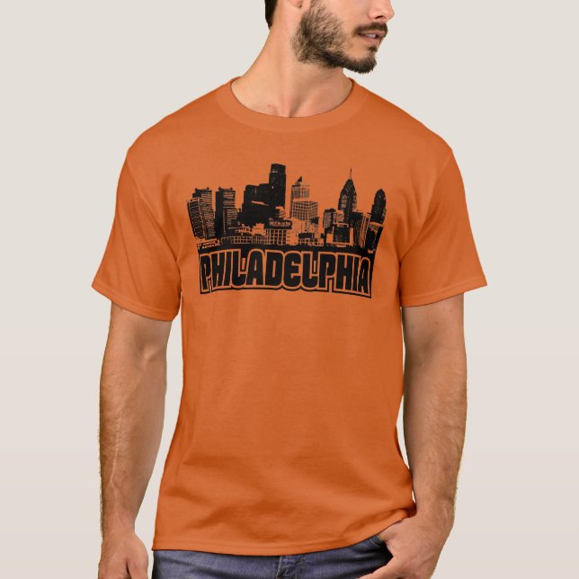 Camiseta Skyline de Philadelphfia (Frente)