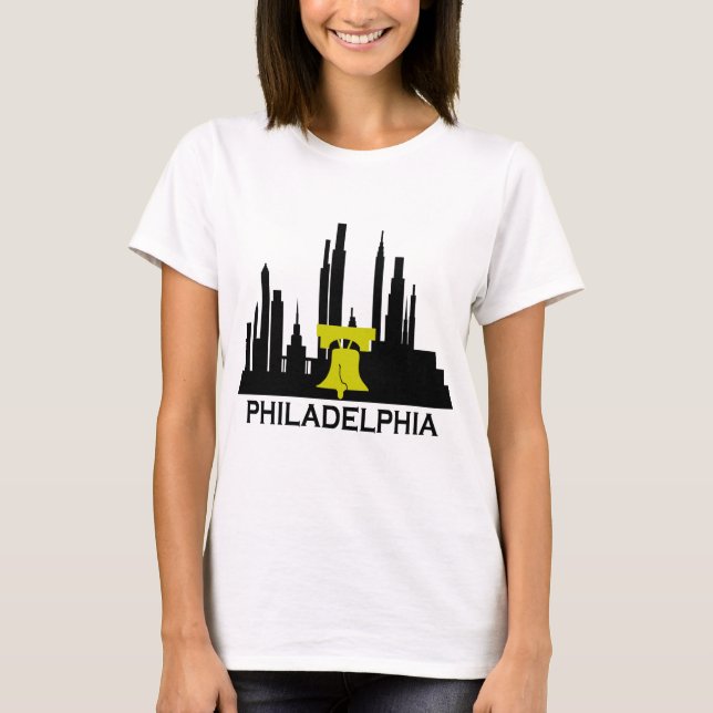 Camiseta Skyline de Philadelphfia (Frente)