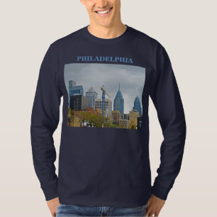 Camiseta Skyline de Philadelphfia da caminhada do rio