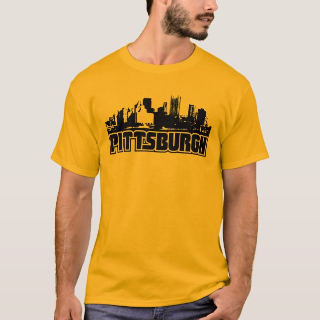 Camiseta Skyline de Pittsburgh (Frente)