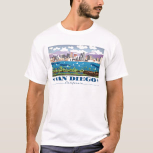 Camiseta Skyline de San Diego