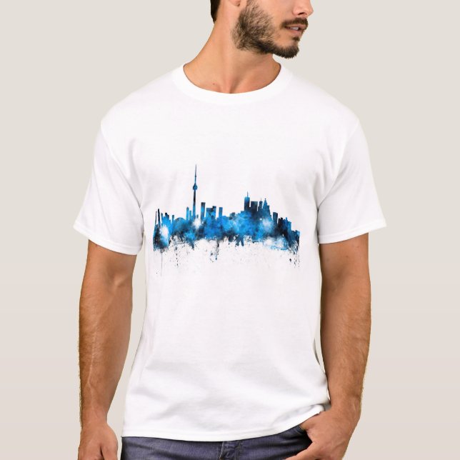 Camiseta Skyline de Toronto Canadá (Frente)