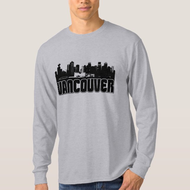 Camiseta Skyline de Vancôver (Frente)