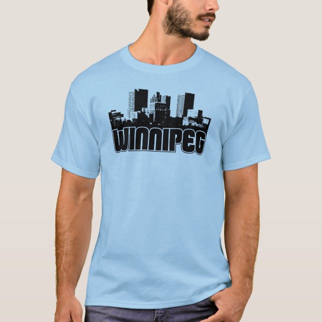 Camiseta Skyline de Winnipeg (Frente)