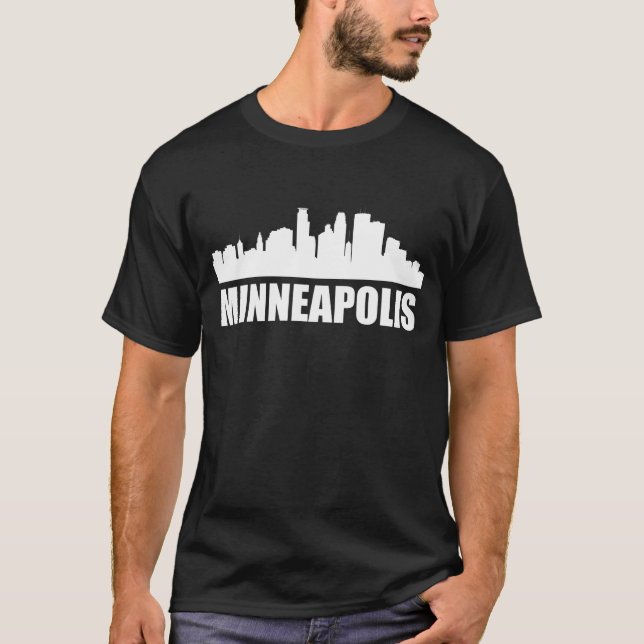 Camiseta Skyline do manganês de Minneapolis (Frente)