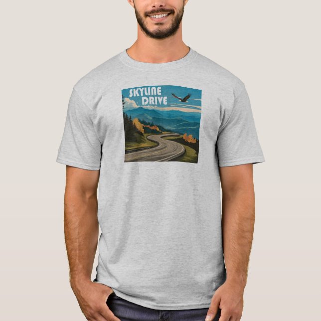 Camiseta Skyline Drive Virginia Eagle (Frente)