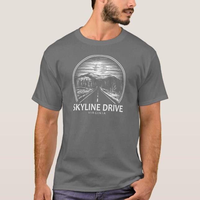 Camiseta Skyline Drive Virginia Forest (Frente)