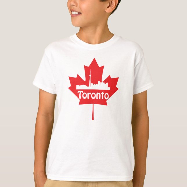 Camiseta Skyline e folha de bordo de Toronto (Frente)
