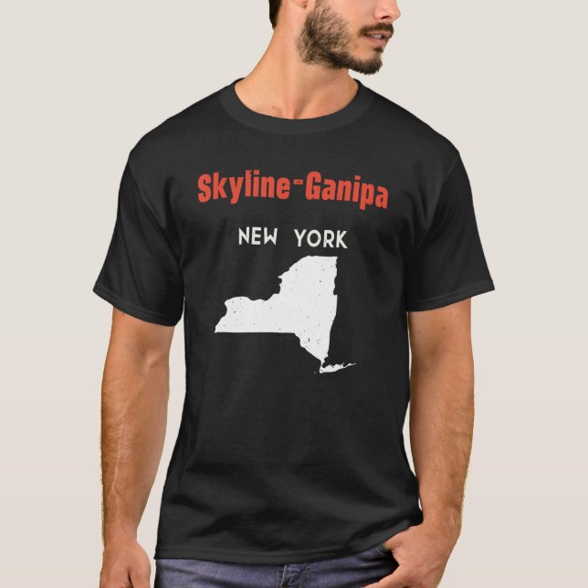 Camiseta Skyline Ganipa New York Estados Estados Unidos Via (Frente)