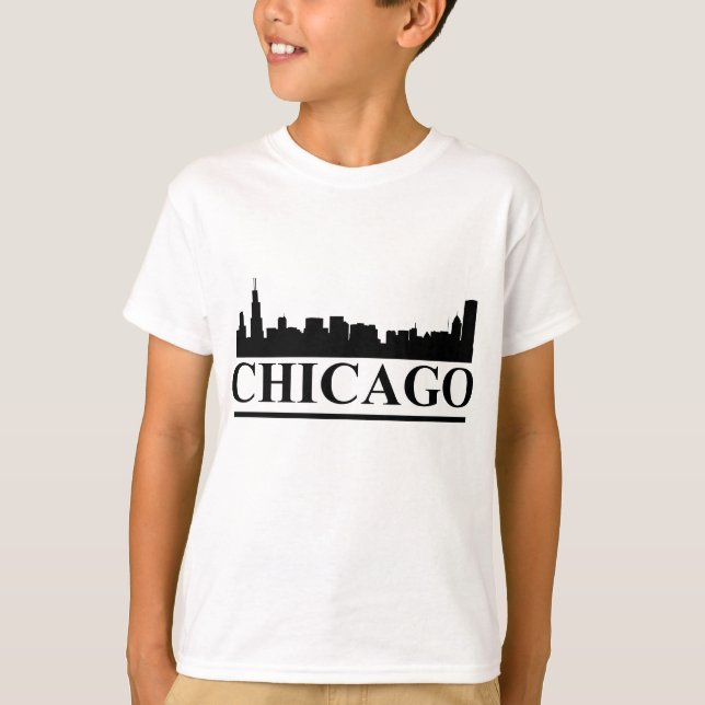 Camiseta Skyline Kids T-shirt em Chicago (Frente)